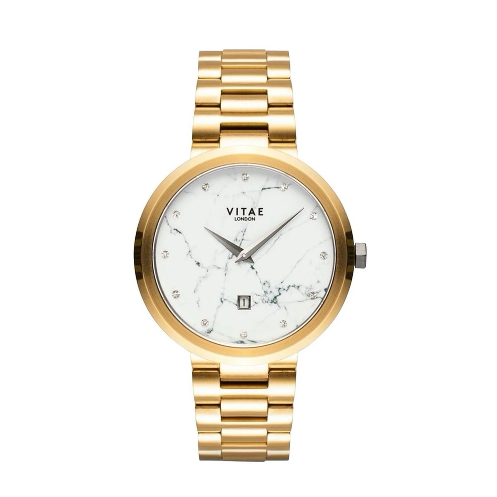 VITAE London Elmington Marble Bracelet Watch, 36MM in Rose Gold NWT $259